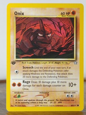 old onyx pokemon card Onix - XY - Evolutions [REVERSE HOLO]