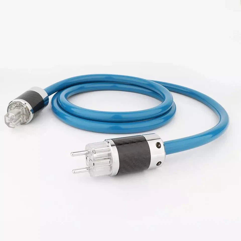 5N OFC Silver Plated Conductor Audio Power IEC C15 Female EU AC Main Supply Wire - Image 3 of 4