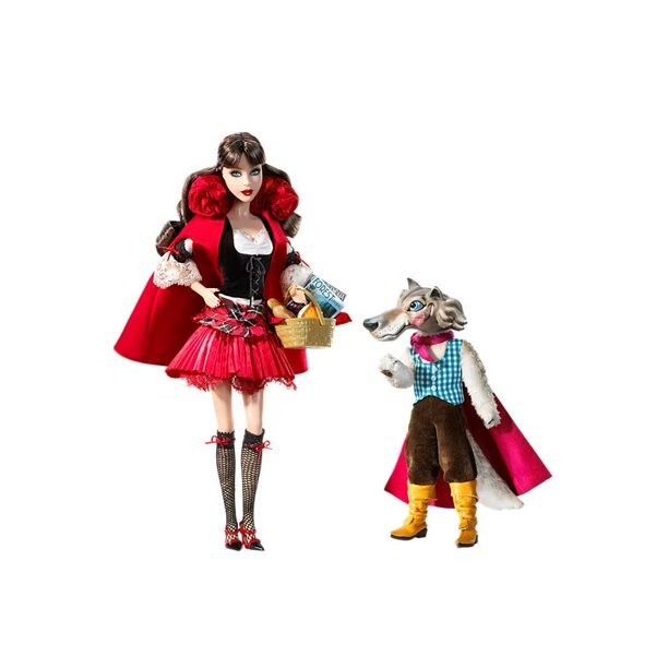 【新品未使用】サンタズ リトル ヘルパートナカイロビーシークレット 2008 Barbie Collector LITTLE RED RIDING HOOD Silver Lab Fantasy