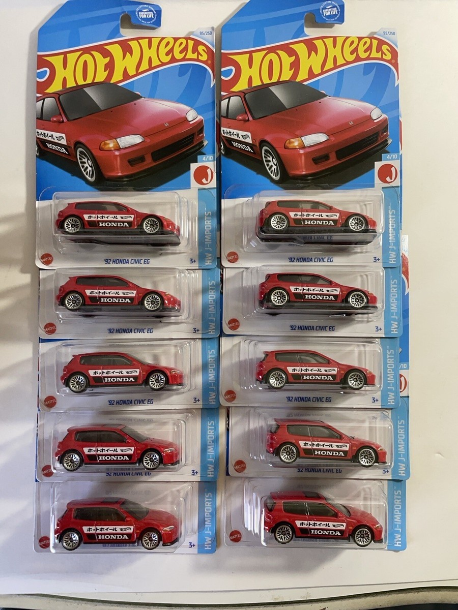 ホットウィール 92 HONDA CIVIC EG 10台 2024 Hot Wheels '92 Honda Civic EG (#4/10) J-Imports Lot of