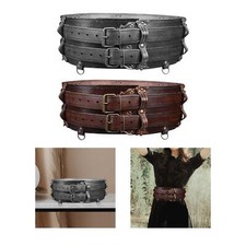 PU Leather Waist Belt Costume Accessories Corset Knight Belt Medieval Style