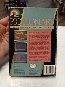 NES-Pictionary (Nintendo) BOX ONLY+BOX PROTECTOR+FOAM