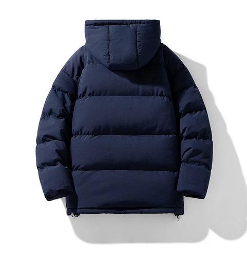 Men's Cotton Padded Winter Short Warm Outwear Jacket Hooded Casual Thermal Coat - Picture 15 of 34