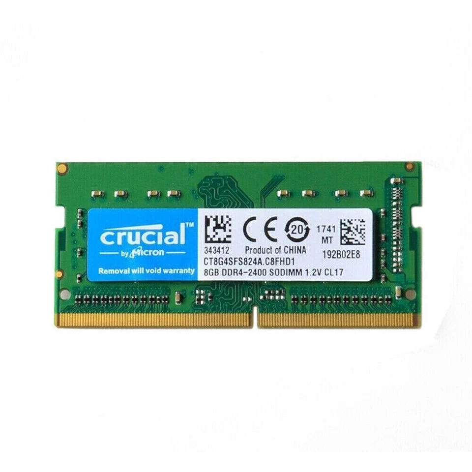 Crucial DDR4 16GB KIT 2 x 8GB 2400 MHz PC4-19200 SODIMM 260-Pin Laptop Memory - Image 2 of 4