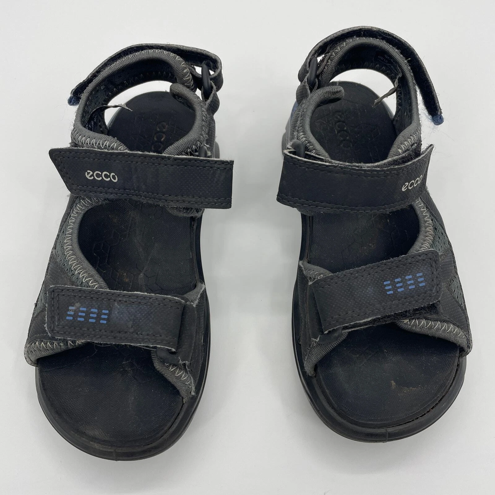ECCO Youth Sandalo Acqua Escursionismo Regolabile Taglia 11 Nero Gancio e Anello Supporto