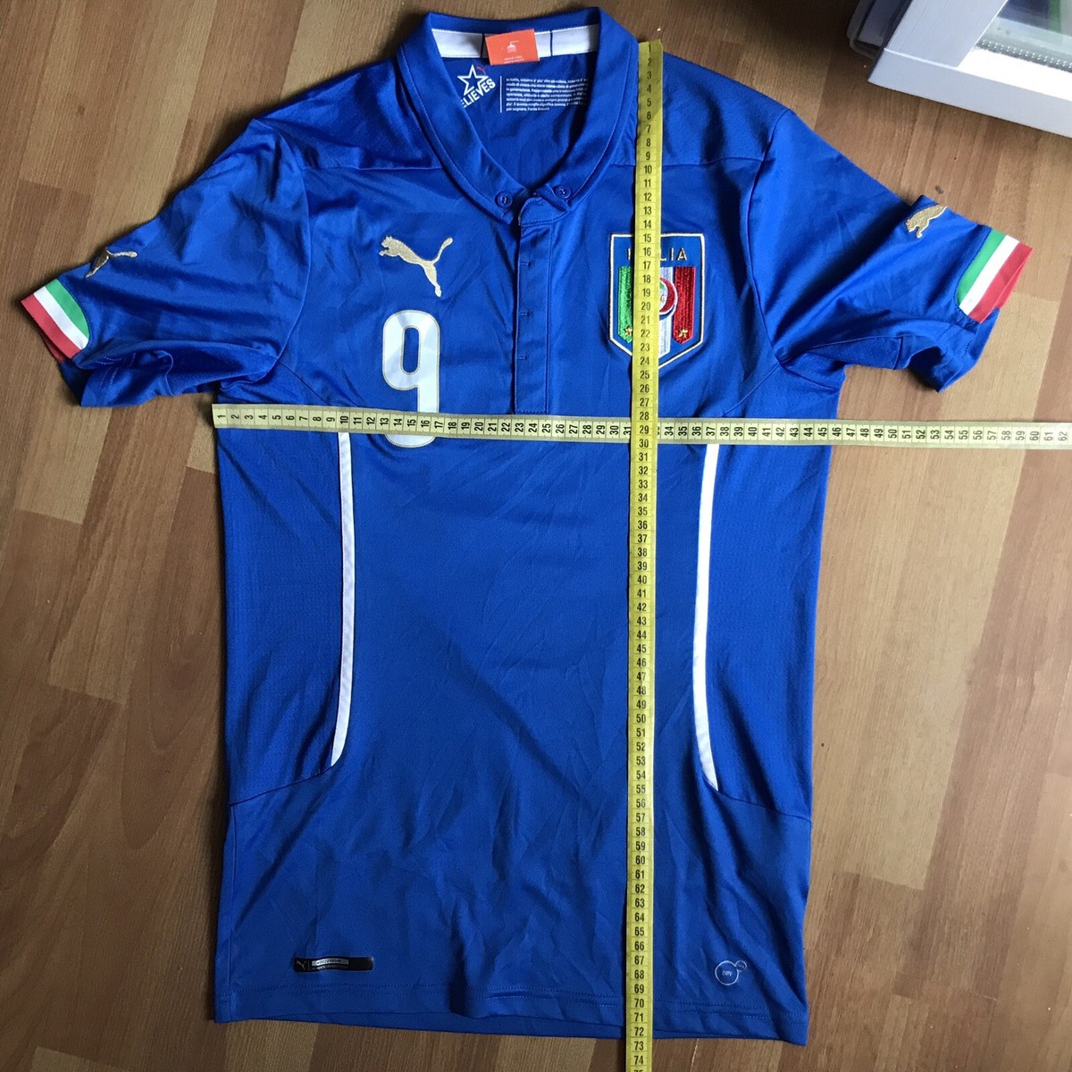 ITALY 2014 2015 HOME FOOTBALL SHIRT SOCCER JERSEY PUMA 747249 #9