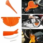 Primary Oil Fill Funnel+Drip Free Oil Filter Set Orange for Harley Touring Dyna