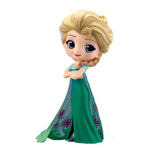Banpresto Q Posket Disney Elsa Frozen Fever Design Figure Figurine 14cm Normal Ebay
