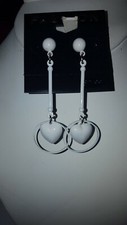 Asymmetric Fashion Heart Circle Dangle Drop Earrings NEW lot903 3-1