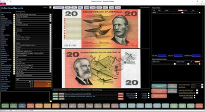 Banknote Collector Database Professional Software for Windows CDROM
