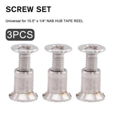 3 x Screw Set NAB HUB 1/4" TAPE REEL 10.5" AMPEX TEAC STUDER RMGI REVOX Z9PUK`