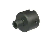 Black Ruger .22 Mark 1-3 I-III 1/2x28 TPI Muzzle Adapter for Bull Barrel