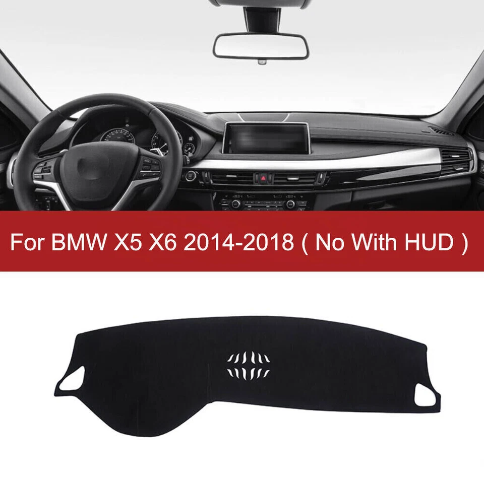For BMW X5 X6 2014-18 leather Non-slip Dash Board Cover Mat Dashboard Carpet 1X Foto 2 de 4