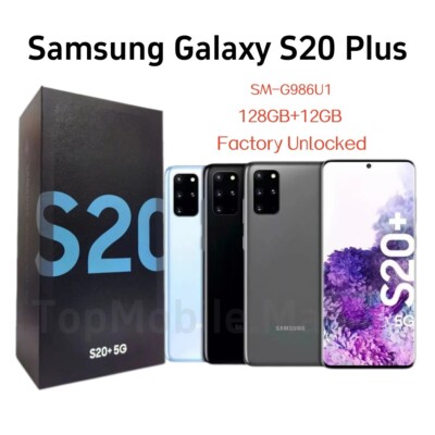BRAND NEW SAMSUNG GALAXY S20+ PLUS 5G G986U 128GB AT&T VERIZON T-MOBILE UNLOCKED