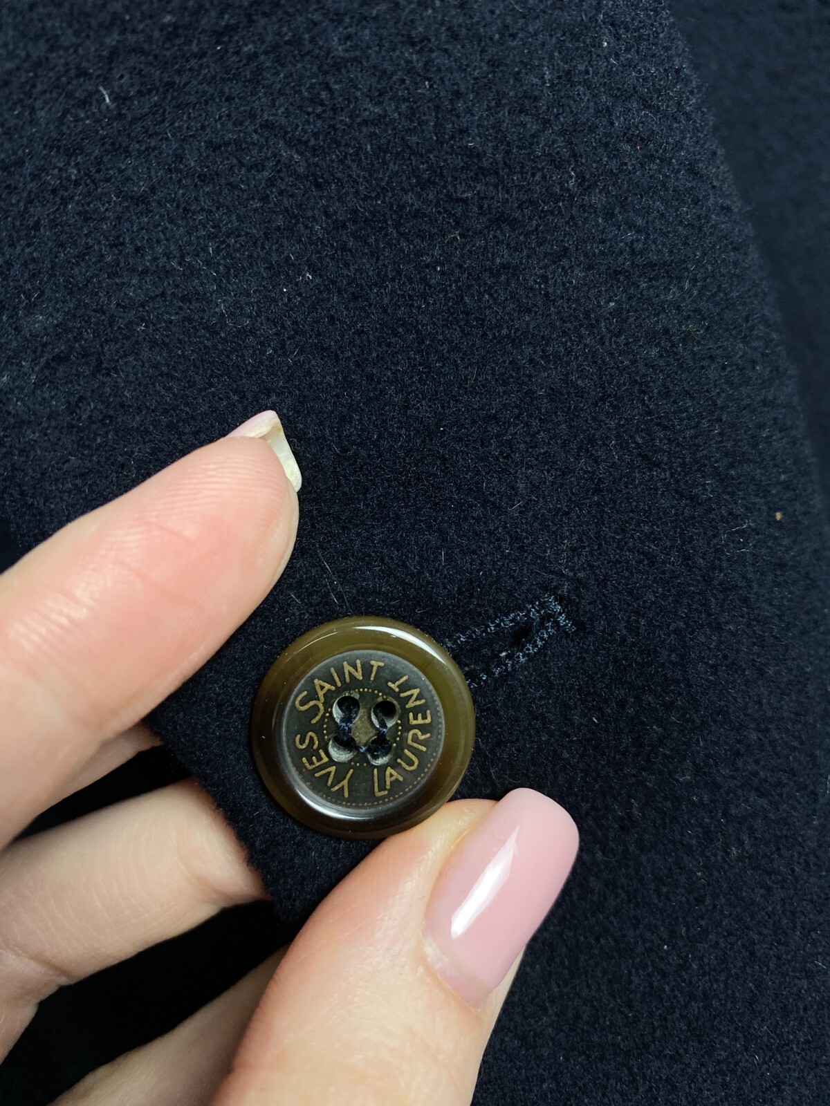 Giacca blazer Yves Saint Laurent anni 90 vintage lana cashmere cappotto YSL taglia 54