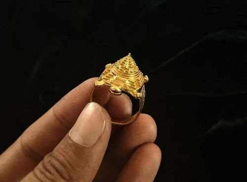Trisakti Ring of Protection – A++ Rudraksha & Tortoise – White Magic Tool