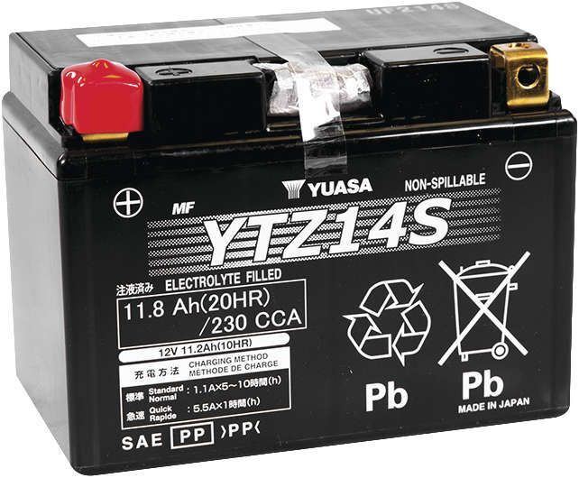 Yuasa GYZ Series AGM Battery For Polaris Ranger 500 4X4 2004-2007