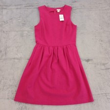 J.Crew Dress Small Pink Knee Length Sleeveless Fit Flare New