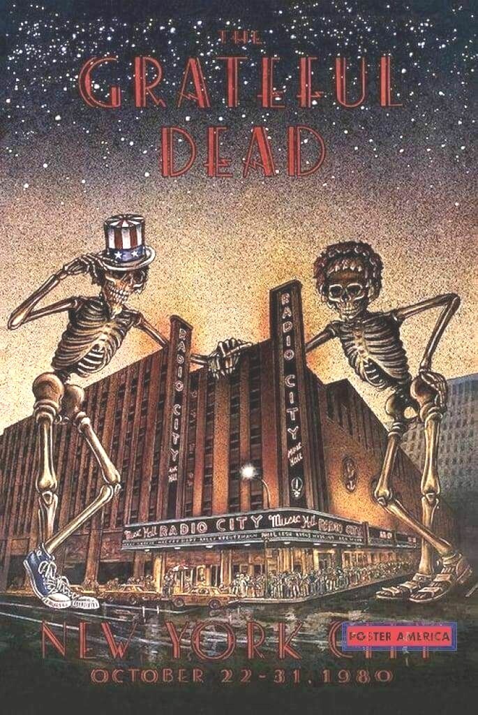 Grateful Dead Radio City Music Hall Poster 24 x 36 | eBay