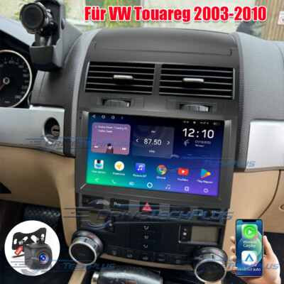 4+64GB Für VW Touareg 2003-2010 Android 13 Autoradio  Carplay GPS Navi RDS