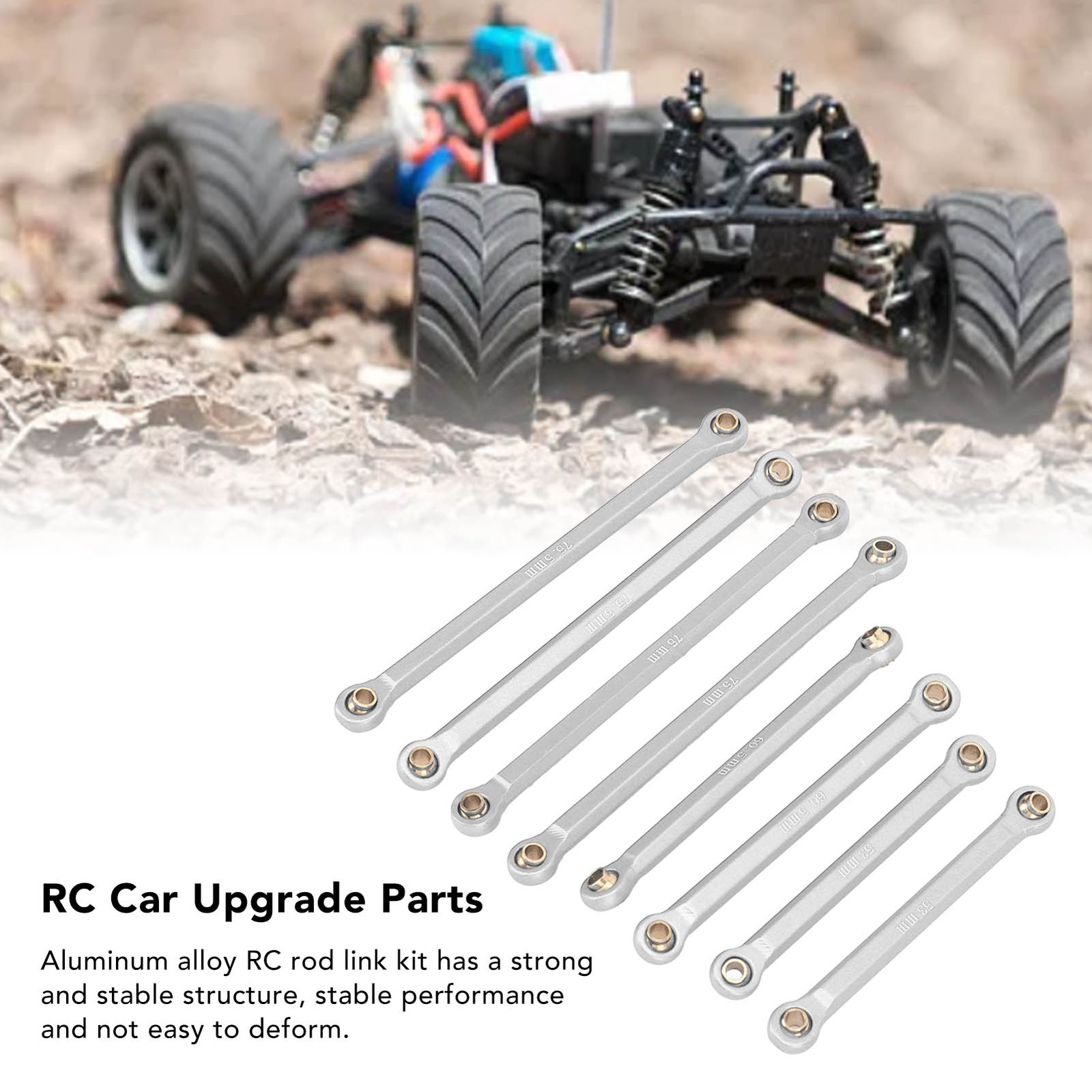 New RC Rod Linkage Kit CNC Aluminum Alloy Lightweight RC Suspension