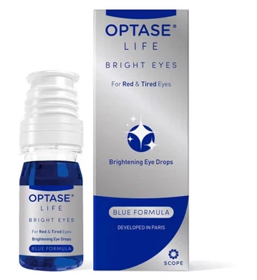 OPTASE LIFE BRIGHT EYES FOR RED & TIRED EYES BLUE FORMULA -10ML