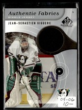 2005-06 Upper Deck Artifacts Auto Facts Jean-Sebastien Giguere Auto Anaheim