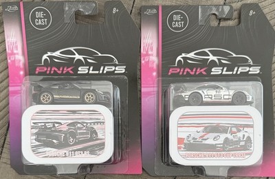 Jada Pink Slips Porsche 911 GT3 RS & Cup 992 Bundle Black & Chrome