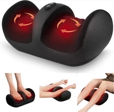 Foot Massager with Heat & Roller Shiatsu Calf Leg Circulation Pain Relief