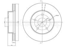 2x Bremsscheibe belüftet 23-0696C METELLI für JEEP GRAND CHEROKEE II