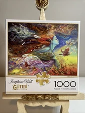 Buffalo Puzzles Josephine Wall SPIRIT OF FLIGHT Glitter Edition 1000 PC GREAT