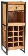 Barregal Fontana Mango 51x40x120 cm Weinregal Wohnzimmer Bar-Schrank