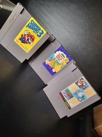Super Mario Bros. 3, Duck Hunt  - Game Lot - Nintendo NES - Carts Only - TESTED!