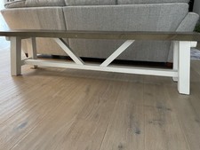 Solid wood large XL Rustic Dining bench for indoors and outdoors, excellent 