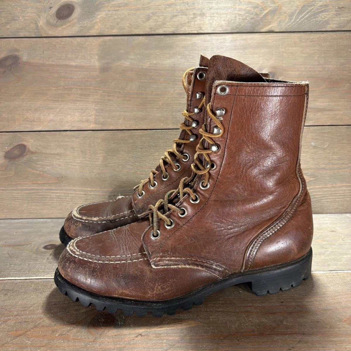 Red Wing Shoes Flat (Under 1 in) Leather Upper Boots for Women for