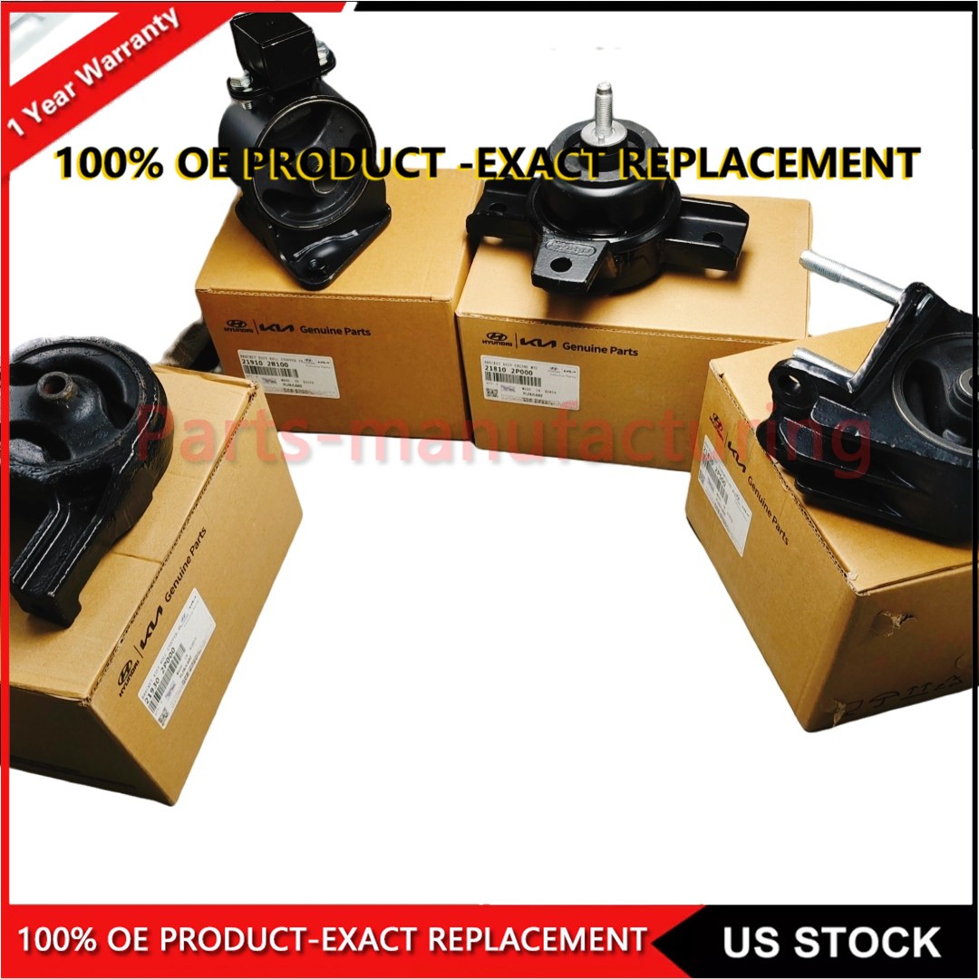 OEM 4pcs  Motor Mount & Transmission Mount for Kia Sorento 2011-13 Hyundai