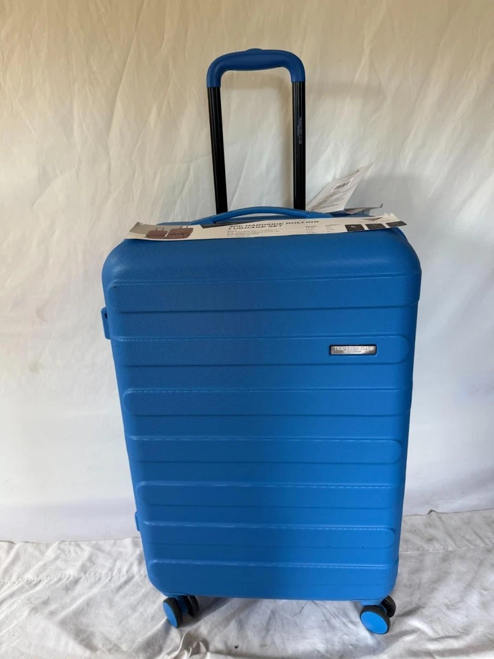 Nuevo Travelers Club Austin Equipaje Lado Rígido 28" Azul Real Maleta Ligera Foto 2 de 4