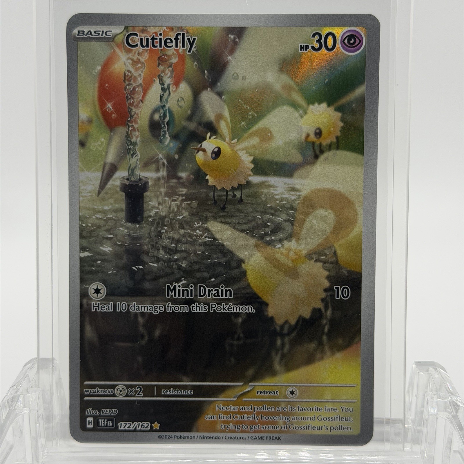 Pokemon TCG Temporal Forces Cutiefly #172/162 Illustration Rare LP
