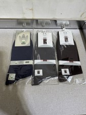 Set Of 3 Pairs VTG New 100 Cotton Men  s Socks