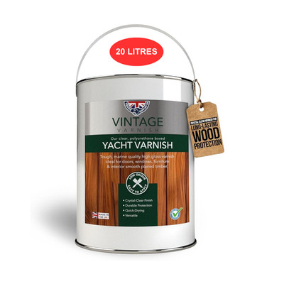 Schwerlast Yachtlack - Marinequalität - Klar Glanz Außen Holzschutz