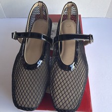 Journee Women's Casha Mesh Dress Flats Black Size 10 M NEW