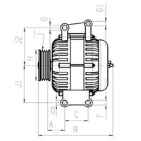 HC-Cargo Lichtmaschine Generator 180A FüR Audi A3 S3 Quattro 2.0 Tfsi Cupra 5G1