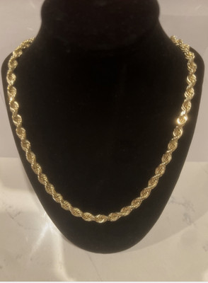 7 mm | Massive 10 Karat Gold Seil Kette