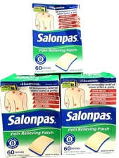 salonpas pain relieving patch 180 total count exp 2027