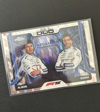 2025 Topps Chrome Logofractor Formula 1 F1 Alex Albon / Carlos Sainz Duo #172