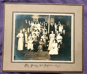 1911 Antique Large Photo The Hickory Club Cleveland Ohio Political Democratic Gr