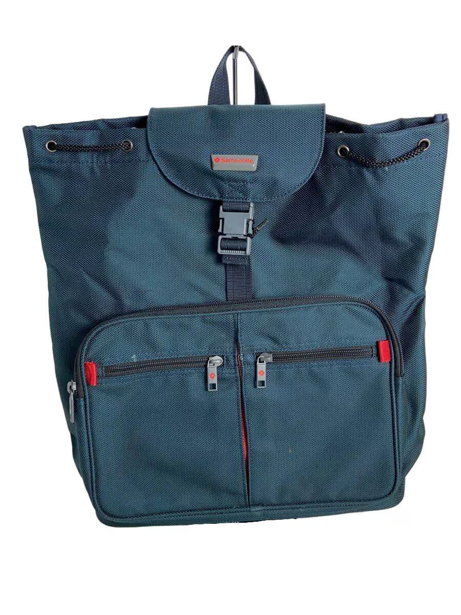 SAMSONITE Nylon Backpack, Blue (Solid Color), RED Abbey Flap Backpack