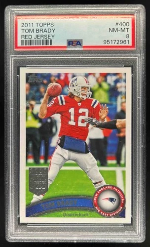 2011 Topps Tom Brady #400a Patriots PSA 8
