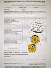Fahrzeugprüfung V70 mit Prüfplakette UVV Pr...