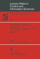 K. Iracki (U. A.) | Optimization Techniques | Taschenbuch | Englisch (1980) | Xv